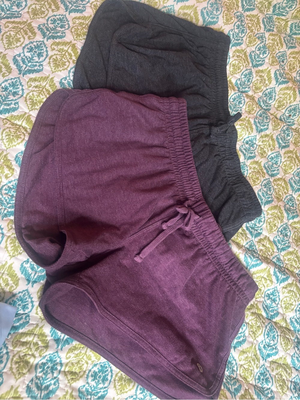 Colosseum Kids Athletic Shorts - Purple and Charcoal